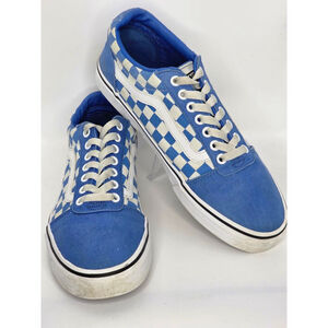 Vans Old Skool Checkerboard Blue and white Sneakers Men’s size 8.5